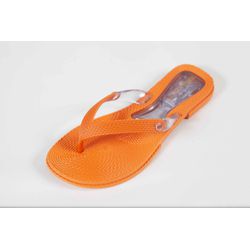 Chinelo Rasteira Terra & Água Laranja Vibrante Ref... - REGIMATTOS
