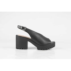 Sandália Tratorada Napa Couro Preto Ref. 09981.099... - REGIMATTOS