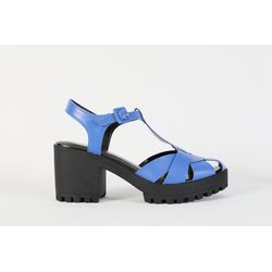 Sandalia de Couro Tratorada Azul Bic Ref. 09591.09... - REGIMATTOS