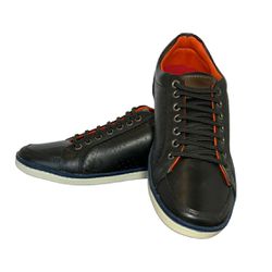 Sapatênis Netony Preto Liso Ref. 09911.09971 - REGIMATTOS