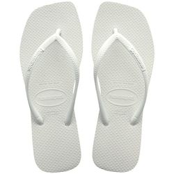Chinelo Havaianas Slim Square - Branco - 0057 - Rei dos Chinelus