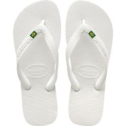 HAVAIANAS BRASIL BRANCA - 0123 - Rei dos Chinelus