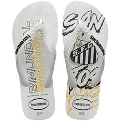 Chinelo Havaianas Times - Santos - 0069 - Rei dos Chinelus