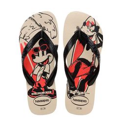 Chinelo Havaianas Top Disney - Bege Palha - 0140 - Rei dos Chinelus