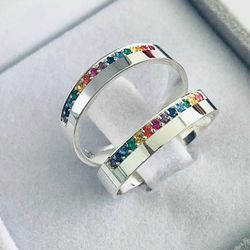 Par De Alianças Em Prata 950 - REINOAUI