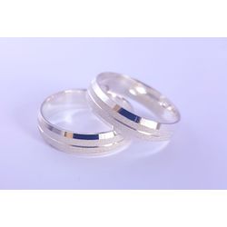 Par De Alianças Em Prata 950 - REINOAUI