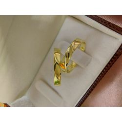 Par de alianças em ouro 18K - REINOAUI