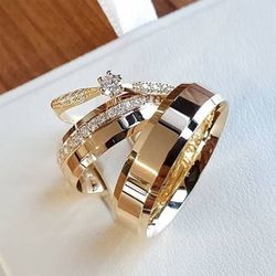 Par de Alianças em ouro 18K - REINOAUI