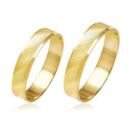 Par de Alianças em ouro 18K - REINOAUI