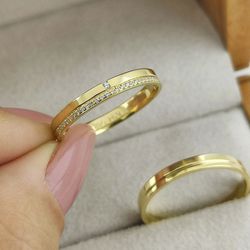 Par de Alianças em ouro 18K - REINOAUI