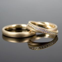 Par de Alianças em ouro 18K - REINOAUI
