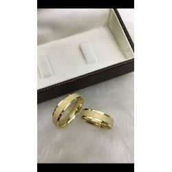 Par de Alianças em ouro 18K - REINOAUI