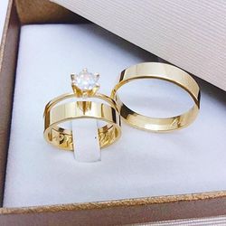 Par de Alianças em ouro 18K - REINOAUI
