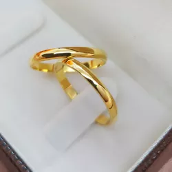 Par de Alianças em ouro 18K - REINOAUI