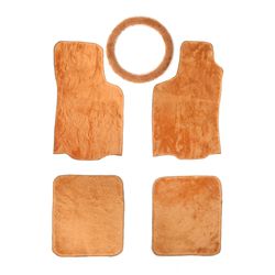 Kit Pelúcia Tapete + Capa De Volante - Caramelo - ... - RESSINGUER