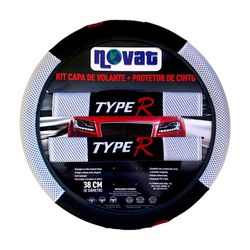 Kit Capa de Volante + Protetor de Cinto Typer - Br... - RESSINGUER