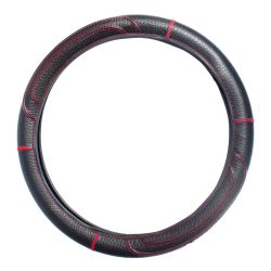 Capa de Volante Couro Novat Sprinter - Preto com V... - RESSINGUER