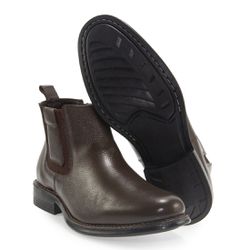 Bota Chelsea Masculina Cano Baixo Logan Café - RETAOPOSTA