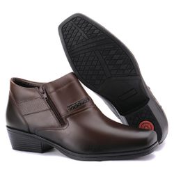 Bota Jungle Masculina Couro Trançada Café - RETAOPOSTA