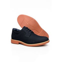 Sapato Masculino Bazzano - Couro Legítimo Preto - RETA OPOSTA CALÇADOS