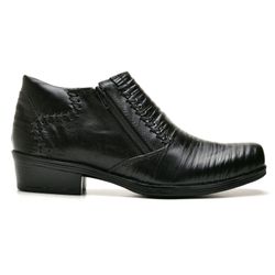 Bota Masculina Jungle Trançada - Couro Preto - RETA OPOSTA CALÇADOS