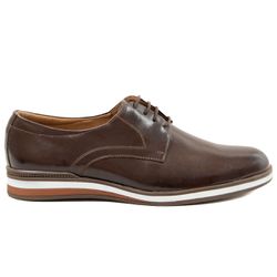 Sapato Social Verona Café - RETA OPOSTA CALÇADOS