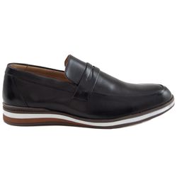 Sapato Social Milão - Couro Preto - RETA OPOSTA CALÇADOS