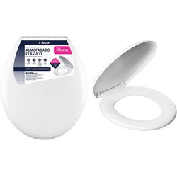 Assento Sanitário Universal Oval Almofado Atlas Pr... - Retire Agora