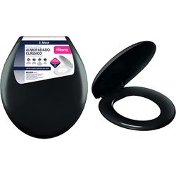 Assento Sanitário Universal Oval Almofado Atlas Pr... - Retire Agora