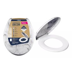 Assento Sanitário Oval Universal Almofadado com Ef... - Retire Agora