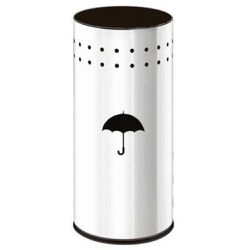 Porta Guarda Chuvas Gamma 20 X 43cm em Aço Inox Br... - Retire Agora