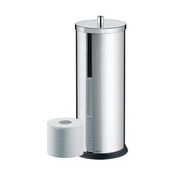 Porta Papel Higiênico De Chão Redondo Aço Inox Bri... - Retire Agora