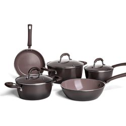 Jogo de Panelas Antiaderente com Indução Ceramic S... - Retire Agora