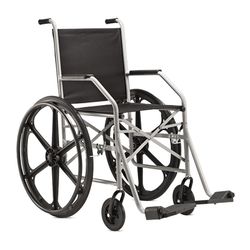 Cadeira de Rodas Dobrável Jaguaribe 1009 Nylon com... - Retire Agora