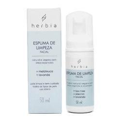 Espuma de Limpeza Facial | TEA TREE e LAVANDA | He... - Atacado de cosméticos naturais para revender, todos veganos! Caule 