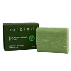 Sabonete 7 Ervas | Limpeza Energética | Herbia 90g... - Atacado de cosméticos naturais para revender, todos veganos! Caule 