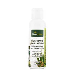 Higienizante Bucal Natural | Live Aloe 60ml - LIV0 - Atacado de cosméticos naturais para revender, todos veganos! Caule 