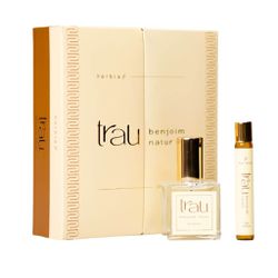 Perfume Kit Trau Benjoin Natur 50ml + roll-on 10ml... - Atacado de cosméticos naturais para revender, todos veganos! Caule 