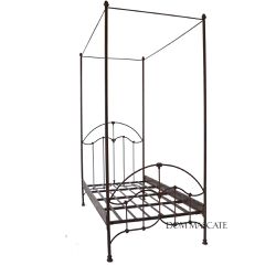 Cama C/ Dossel Flor de Lis Solteiro Pez. 80 - Dom Ferro