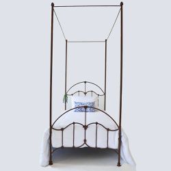 Cama C/ Dossel Flor de Lis Solteiro Americano Pez.... - Dom Ferro