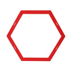 Argola Hexagonal de Agilidade Vermelho - Consport - CONSPORT