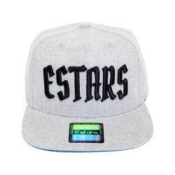 Boné E-Stars Snapback Aba Reta Cinza Claro - EST-1... - RHINOSIZE