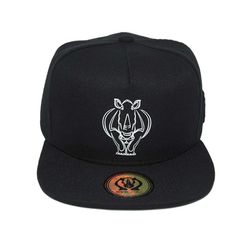 Boné RHINO SIZE Snapback Aba Reta Preto - RHS-094 - RHINOSIZE