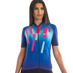 Camisa Ciclismo Flux Estampado Rosa Neon - RH-5027... - RH SPORTS