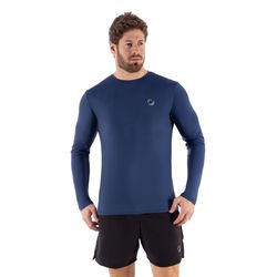 Camiseta RH UV Manga Longa Masculina Azul Marinho ... - RH SPORTS