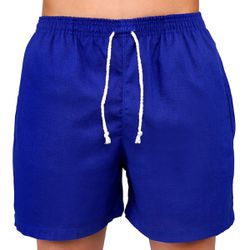 Short Linho Azul Bic - SHORT-LINHO-AZUL BIC - RIBEIRO STORE