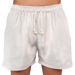 Short Linho Bege- MODELO ANTIGO - SHORT-LINHO-BEGE - RIBEIRO STORE