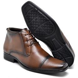 Botinha Social Masculina 600 Capuccino Altar - 600... - RIBEIRO STORE