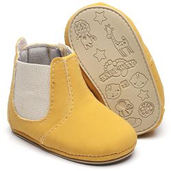 Botina De Bebe Lisa Amarelo 106 - 106-AMARELO - RIBEIRO STORE