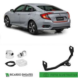 Engate Reboque Civic 2017 a 2023 G10 Ref 1000kg (R... - Ricardo Engate